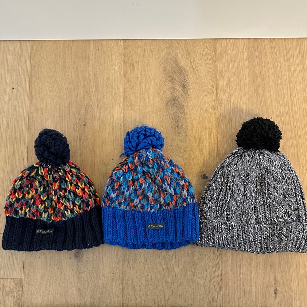 Kids Fleece-Lined Beanie Hat Set